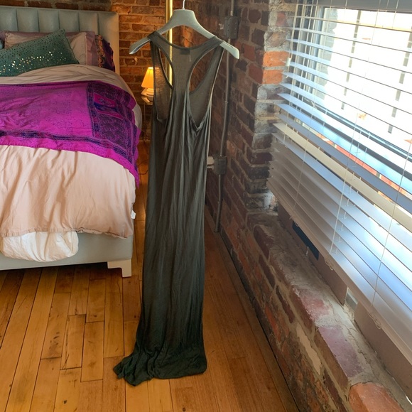 Olive green sparkle & fade maxi dress - Picture 2 of 3